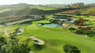 Aerial View of The Crossings at Carlsbad Golf Course – Scenic Drone Flyover in San Diego, CA