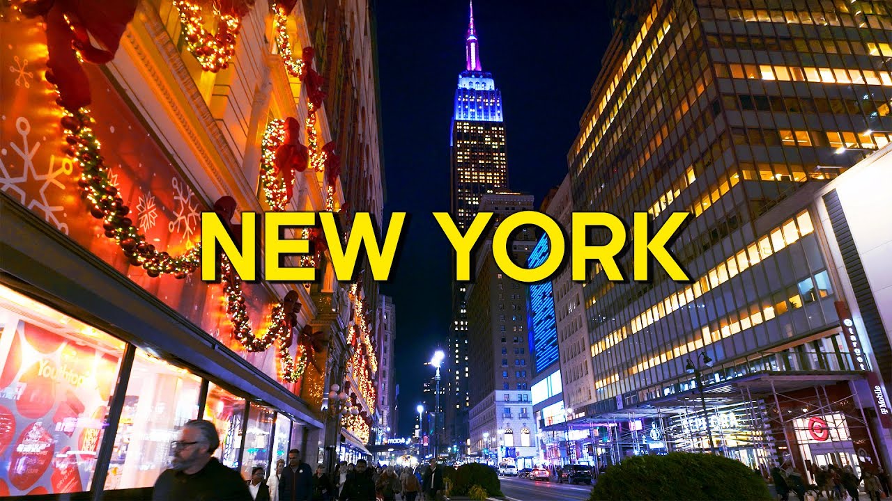 New York, Amerika Serikat | Jelajah Kota Malam 4K | 4 Nov 2024