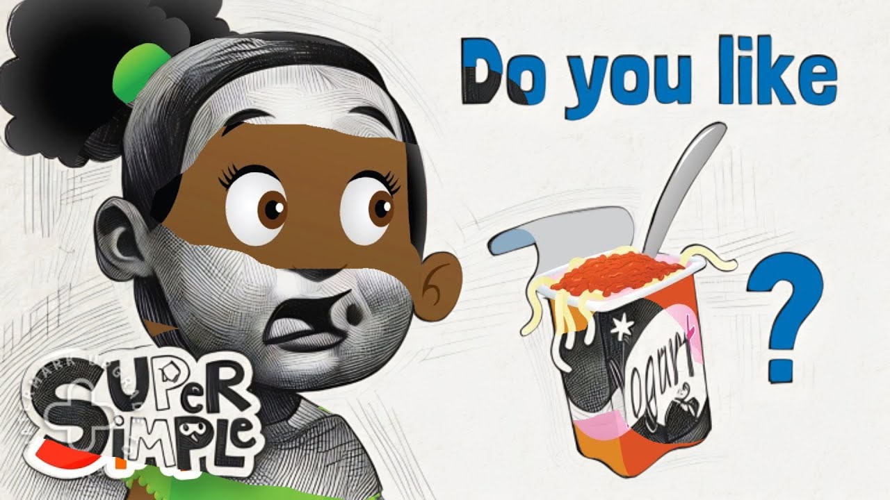 Do You Like Spaghetti Yogurt? | Let's Draw and Color With Super Simple Songs | Nurery Rhymes