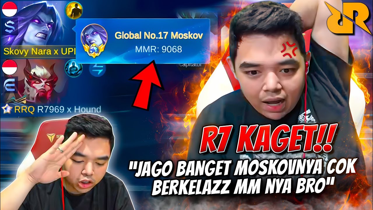 JOIN MABAR R7 !! Malah Nabrak Top Global?! Reaksi R7 Sampai Kaget & Heran Liat Skill Moskov Skovy!