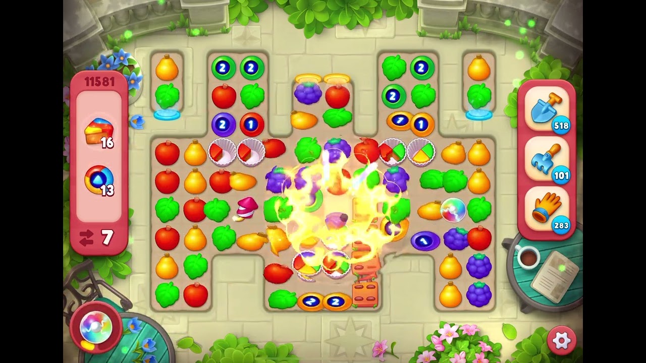 GardenScapes Level 11581 no boosters