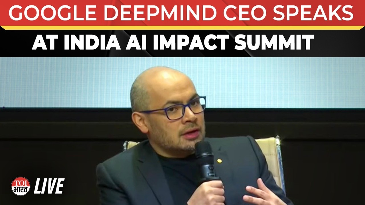 LIVE | Google DeepMind CEO Demis Hassabis Speaks At India AI Impact Summit 2026 In Delhi