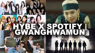 HYBE X SPOTIFY, BTS GQ INTERVIEW, HYBE MANAGEMENT