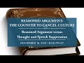 Reasoned argument counter to cancel culture session 13