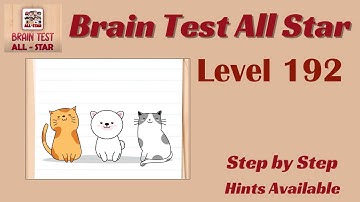 Brain Test All Star Level 192 – Quick & Easy Solution!