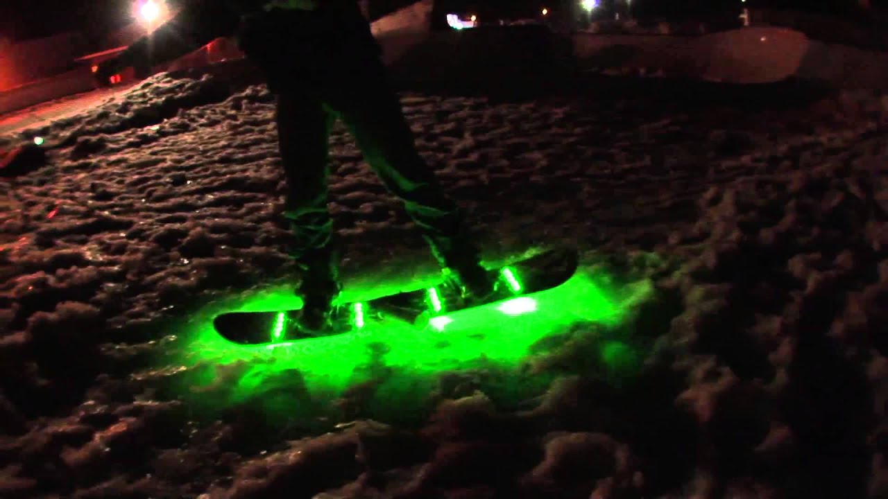 L.E.D. Snowboard First Look YouTube