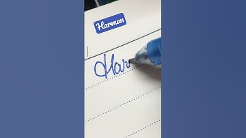 Harman name sign on demand #shorts #viral #cursivewriting #satisfying #whatsappstatus