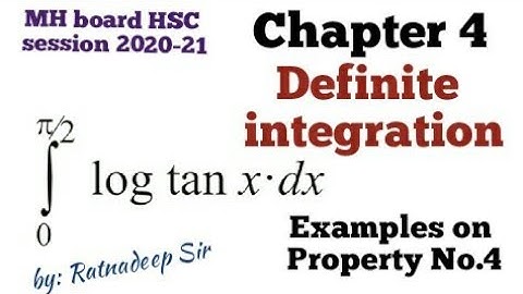 Chapter 4-Definite integration/Examples on Property No. 4