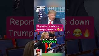 Reporter goes off on Trump 😂🔥
