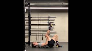 Lying bent knee hamstring stretch