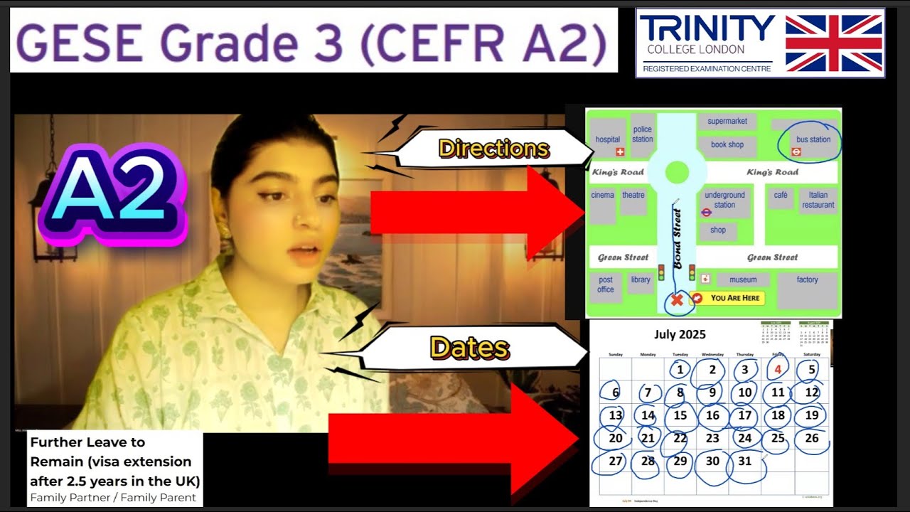 A2  English Test SELT Spoken Exam ||GESE Grade 3|| Visa Extension|| Family/ Partner Visa