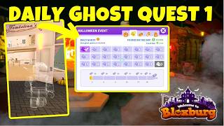 How to do DAILY GHOST QUEST 1 & REWARD | HALLOWEEN UPDATE 2026!👻  BLOXBURG ROBLOX