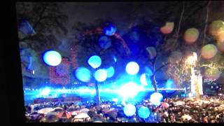 London Fireworks 2013-2014 - View from behind the London Eye!