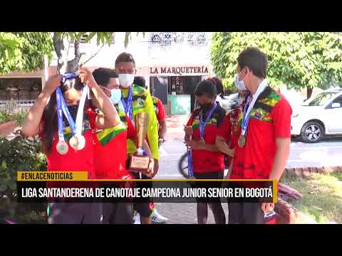 Liga Santandereana de Canotaje primer lugar en campeonato Gran Prix en Bogotá