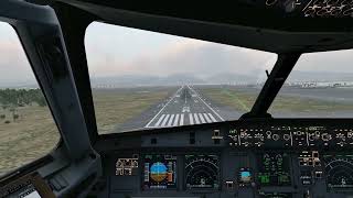 X-Plane 12 Toliss A320Neo Landing In Honolulu Runway 04R Pit View