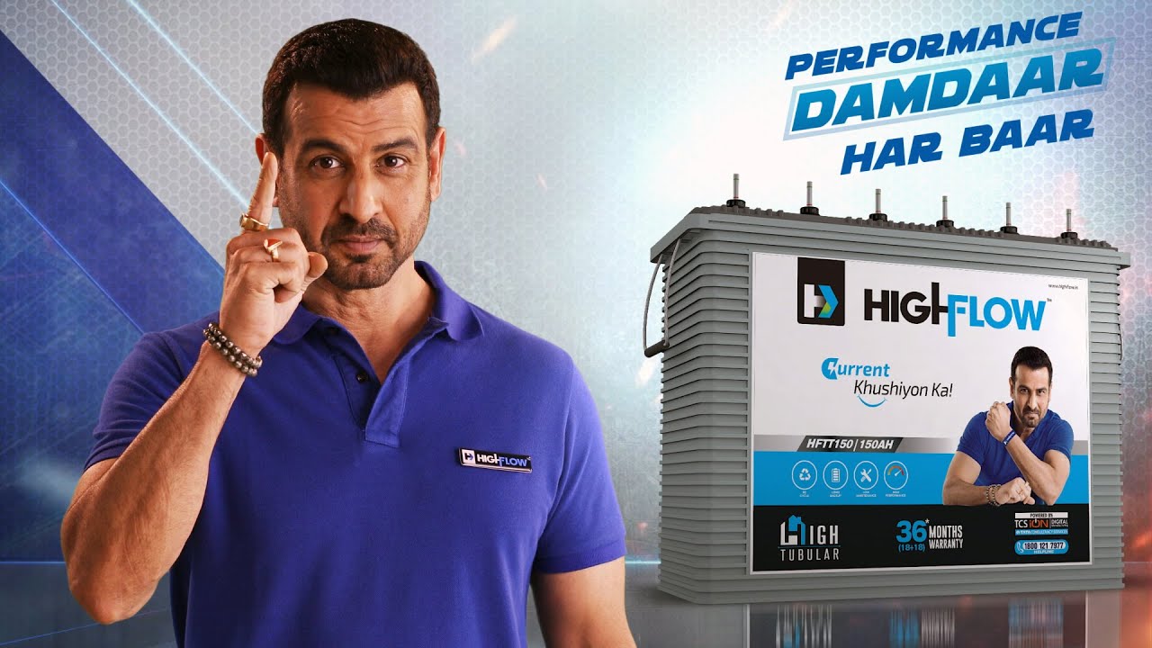 🔋 Ronit Roy Endorses Hi Flow Batteries | Unmatched Power & Durability  | Studio347