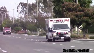 LACoFD squad 116 and McCormick AMB. transporing