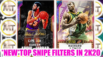 *NEW* INSANE TOP SNIPE FILTERS IN 2K20! DO THIS RIGHT NOW TO MAKE MILLIONS! | NBA 2K20 MY TEAM
