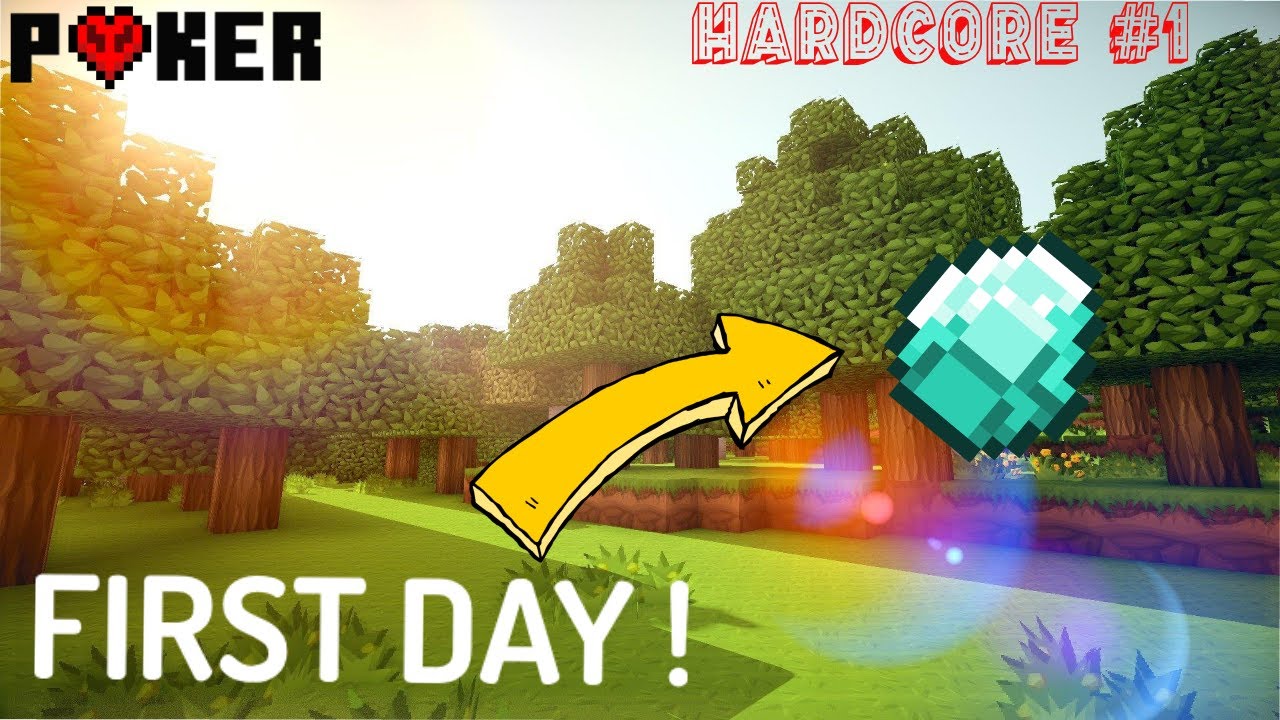 We Found DIAMONDS in the first day ? / Minecraft Hardcore EP01 - YouTube