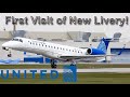 *FIRST VISIT!* United Express *NEW LIVERY* Embraer ERJ-145 (E45X) in Montreal (YUL/CYUL)
