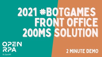 #BotGames Front Office 200ms solution
