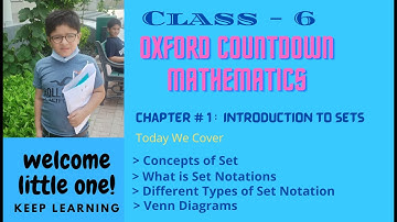 Countdown Mathematics Class 6  Chapter 1, Introduction to Sets | Definition of Sets in Mathematics