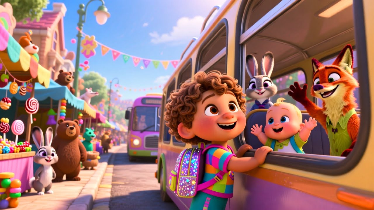 Happy Bus Ride with Baby 🚌👶 | Fun Learning & Vehicle Play for Kids | Preschool Educational Video