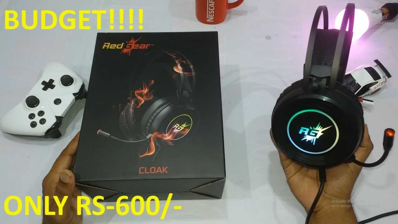 RED GEAR HEADPHONE UNDER RS600/!!!!(RED GEAR CLOAK HEADPHONE UNBOXING