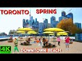 4ktoronto spring waterfront downtown walking tour canada 4k