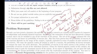 Algo Lab Assignment 5 - Dynamic Programming