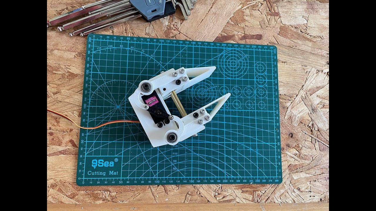 Simple Robotic Arm (part 4) making A Gripper - YouTube