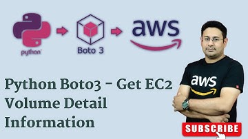 Python Boto3 - Get AWS EC2 Volume Detail Information  | boto3 | awscli | python sdk
