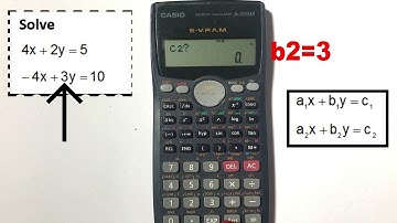 How to solve Simultaneous equations using calculator CASIO fx 570MS