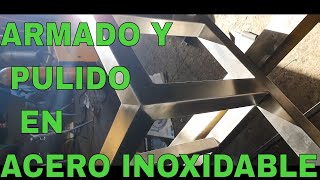 🛠COMO ARMAR Y PULIR UN TRABAJO  EN ACERO INOXIDABLE🔥