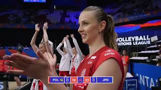 Highlight VNL 2024: Polandia VS Jepang 3-0 |  Volleyball Nations League 2024 Women - Moji