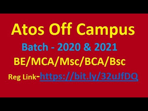 JobRouter ! Atos Off Campus Drive ! 2021 & 2020 !