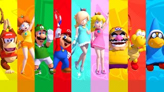 Mario Tennis Aces - All Characters Winning Animations (All DLC Included)