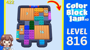 Color Block Jam Level 422 (816) Solution Walkthrough