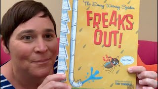 Ms. Rachel reads The Eensy Weensy Spider Freaks Out by Troy Cummings