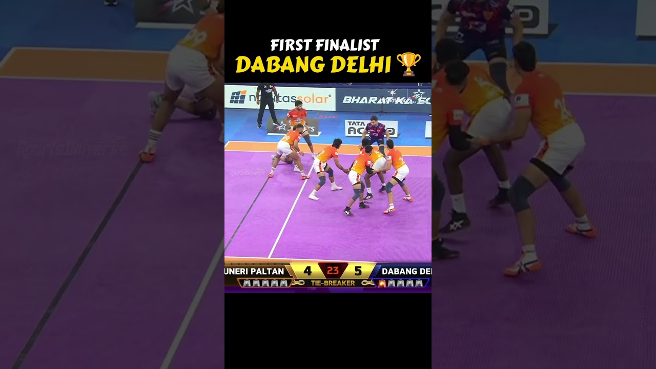 First Finalist of PKL 12 - Dabang Delhi 🏆🔥 