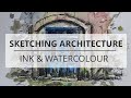 How to Sketch Buildings in Pen & Watercolour - Sketch 3 of 7: Old Doorway