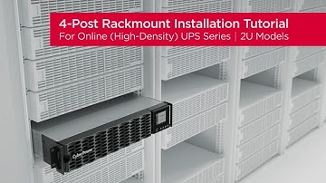 CyberPower Online (High-Density) UPS (2U) Incl. EBM for 4-Post Rack Product Installation Tutorial