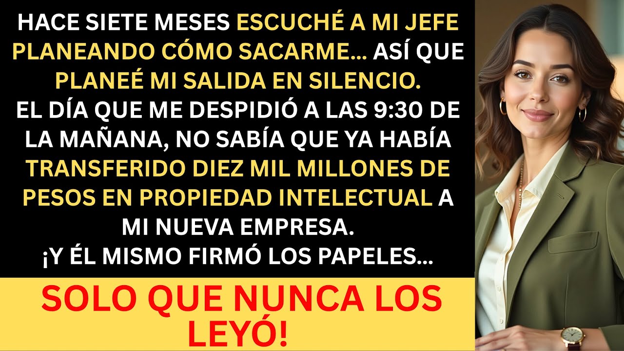Mi jefe planeó echarme — yo ya era dueña de la propiedad intelectual en mi nueva empresa.