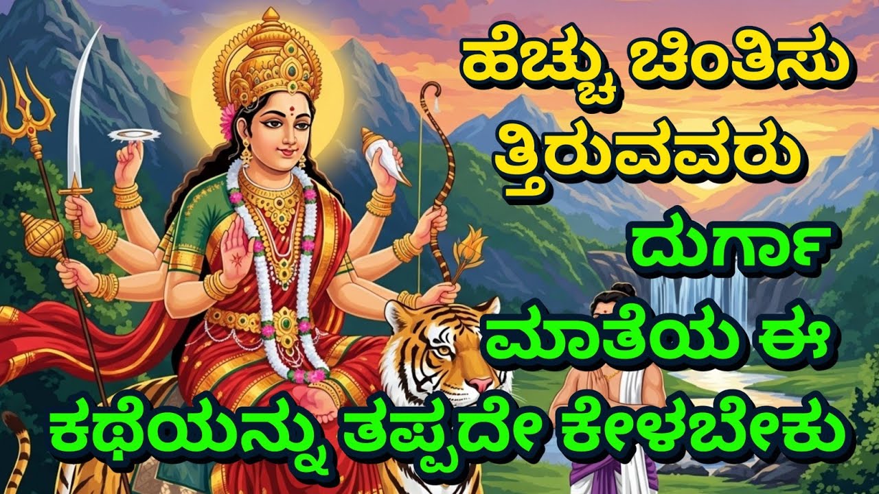 ಹೆಚ್ಚು ಚಿಂತಿಸುತ್ತಿರುವವರು, ದುರ್ಗಾ ಮಾತೆಯ ಈ ಕಥೆಯನ್ನು ತಪ್ಪದೇ ಕೇಳಬೇಕು | kannada navratri | goddess durga