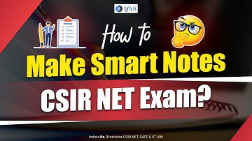 HOW TO MAKE NOTES SMARTLY FOR CSIR NET EXAM ? BY MANOJ SIR | IFAS PUBLICATIONS
