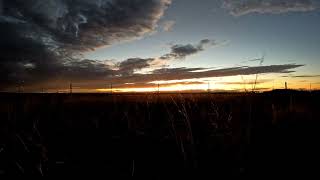 Colorado prairie sunset time lapse