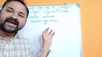 ftell() ||  fseek() || rewind() || Random Access Files In C programming ||  File Handling In C