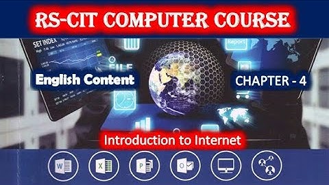 RSCIT Computer Course Chapter 4 in English | Introduction to Internet