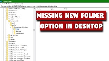 Windows 10 Cannot create new folder from right click menu