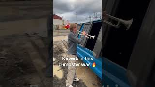 Dumpster Reverb 🔥 #producer #musicproducer #trumpet #musician